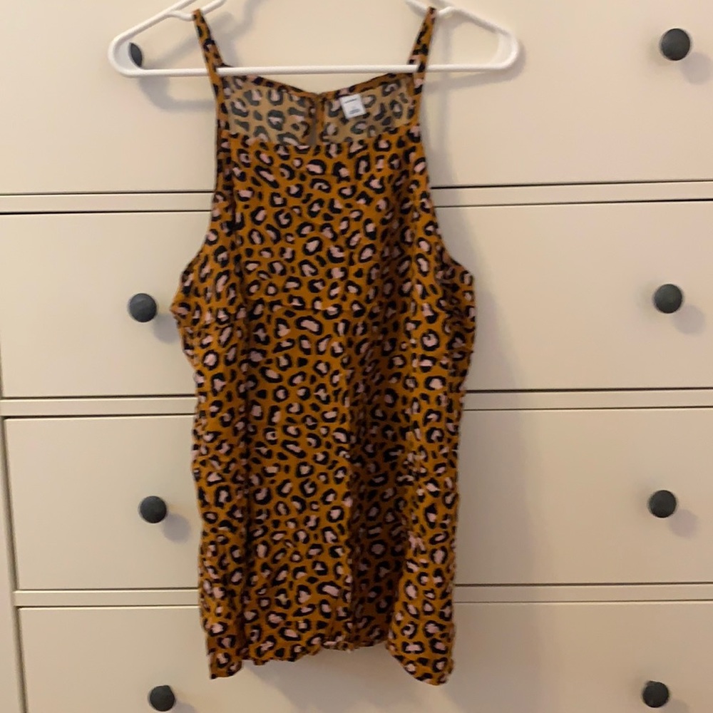 Old Navy Leopard Square Neck Tank
